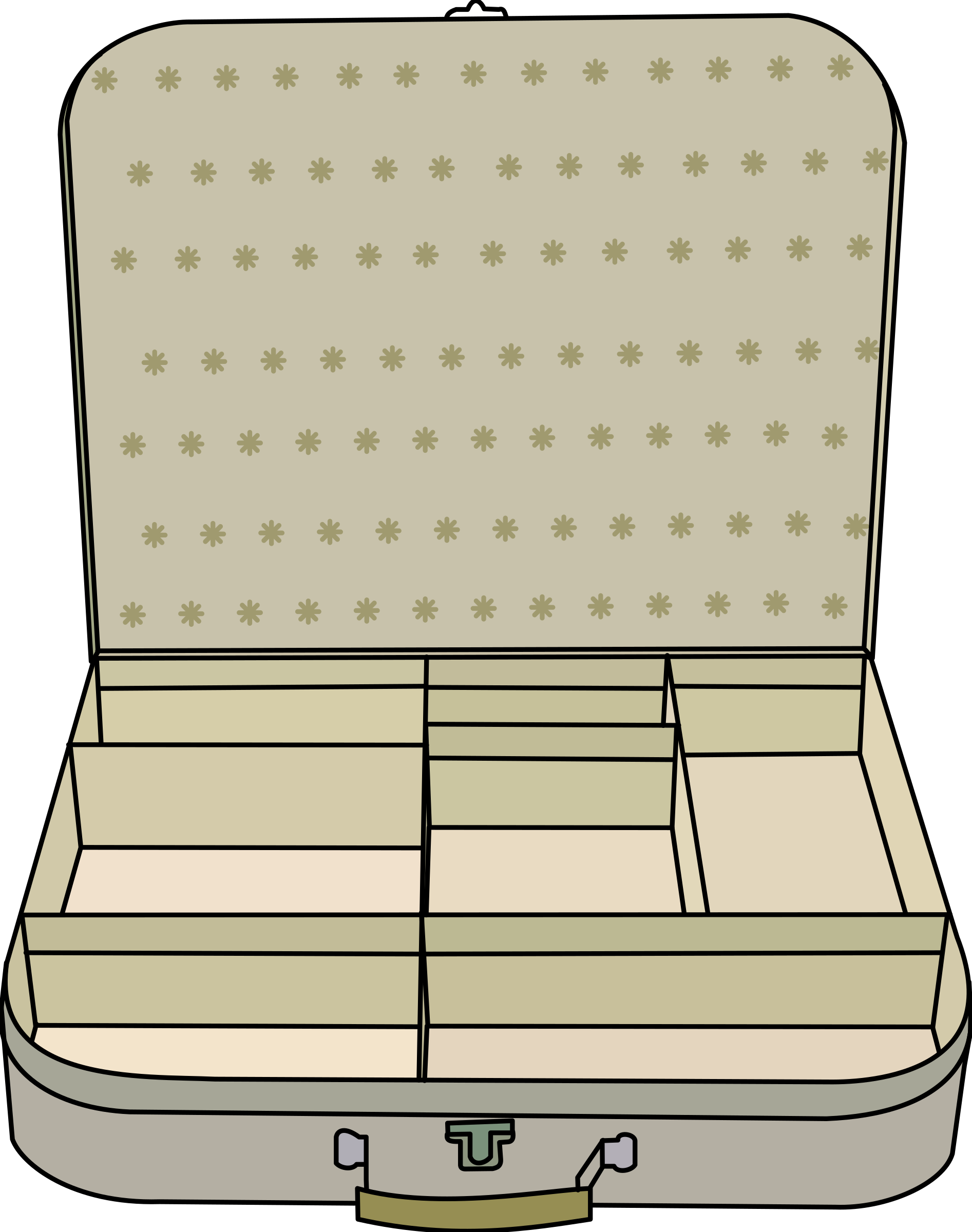Open Suitcase Drawing At Getdrawings - Suitcase Clip Art - Png Download (1893x2400), Png Download