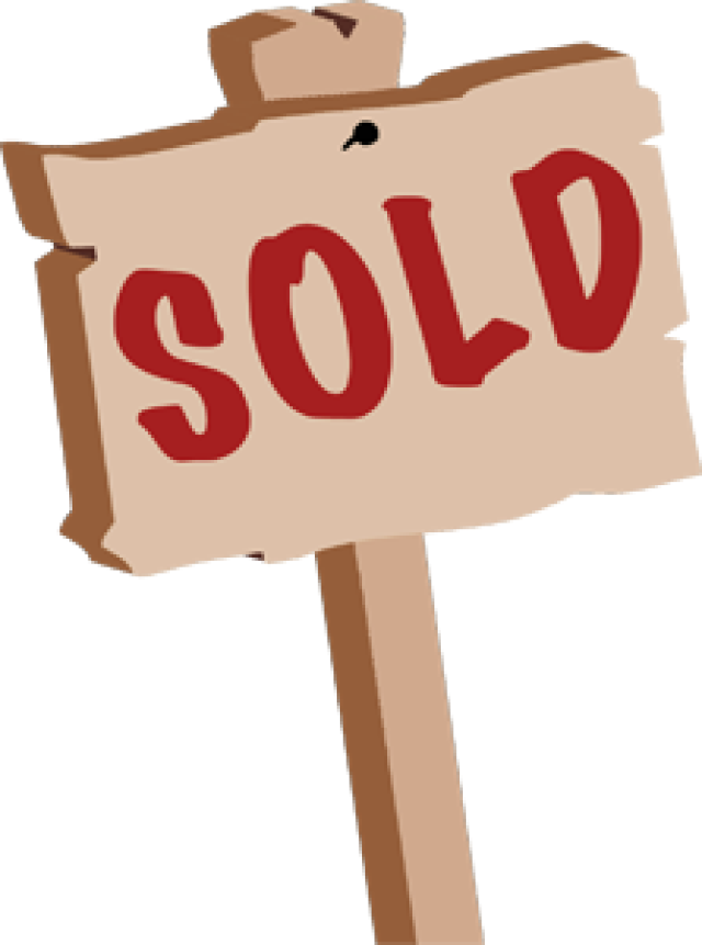 Download - Sold Sign Clipart - Png Download (640x861), Png Download