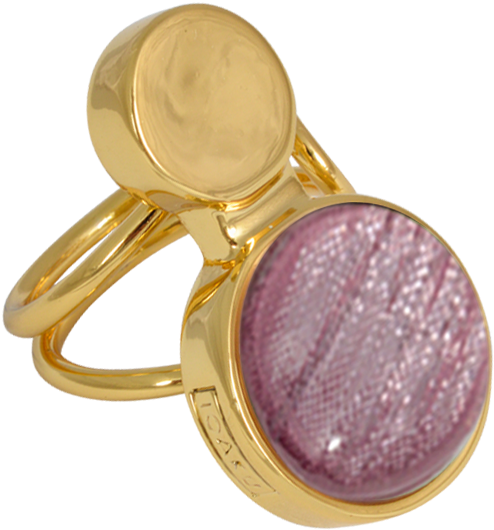 Moon Ring Gold/sparkle Pink - Ring Clipart (1000x880), Png Download