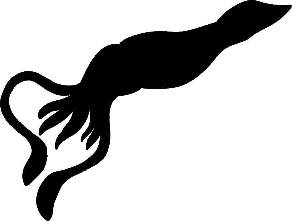 Squid Silhouette Images Clipart Clipart - Squid Clipart Silhouette - Png Download (1018x771), Png Download