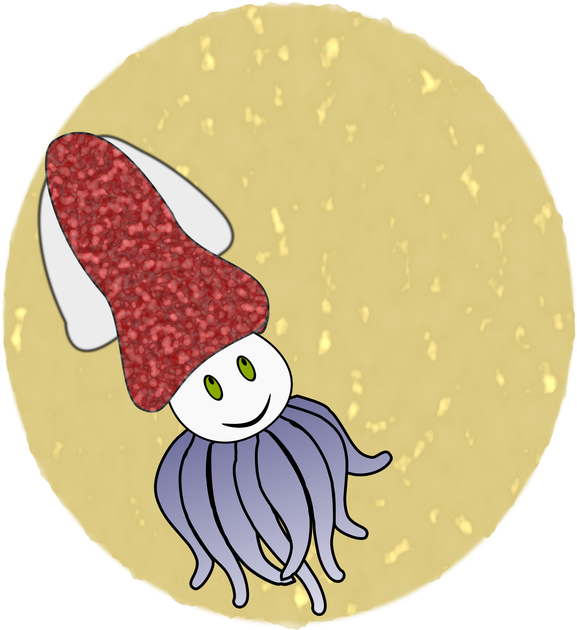 Squid Png - Gambar Cumi Cumi Kartun Clipart (2400x2400), Png Download