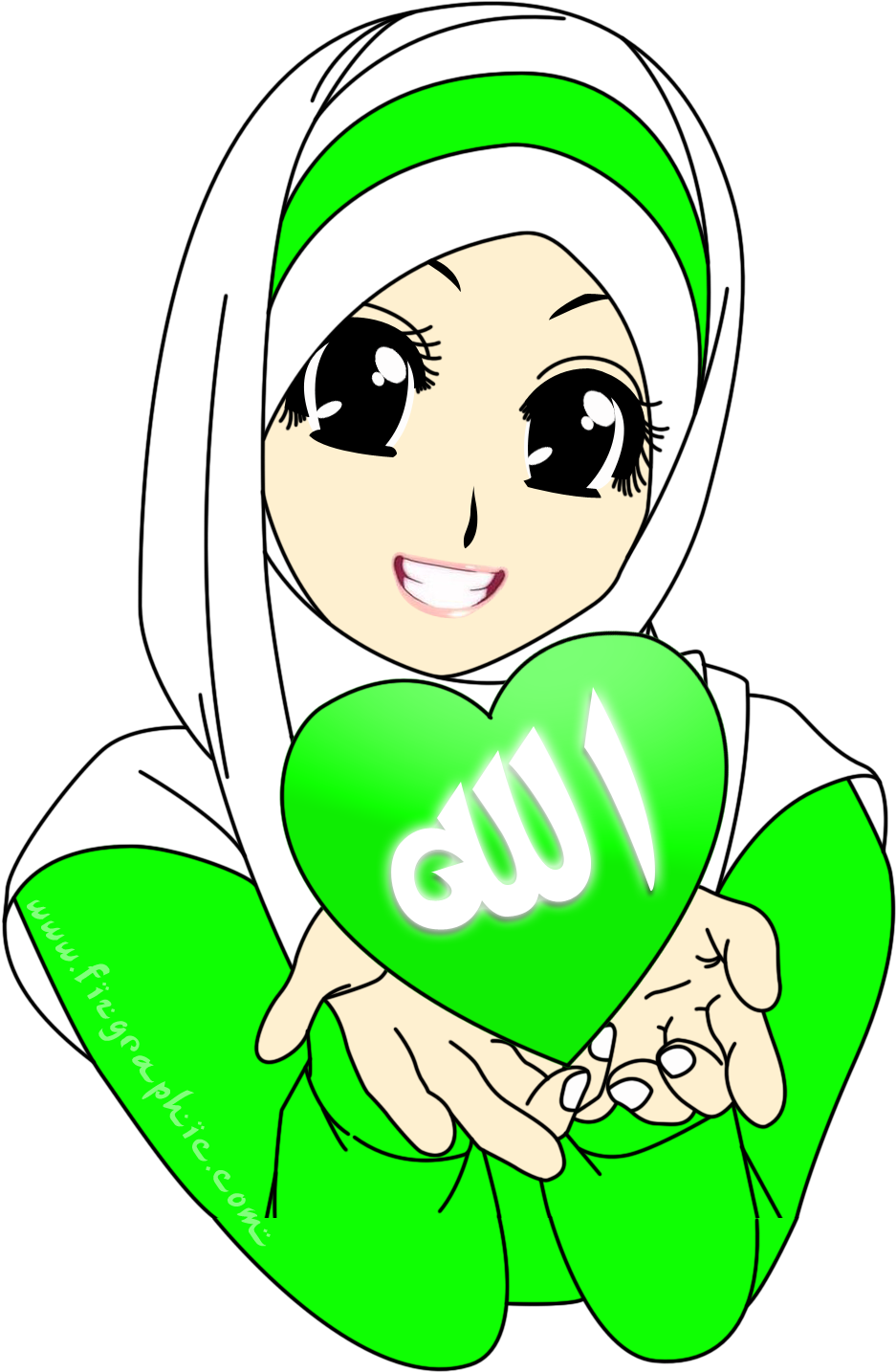 Takumim Which Muslim Anime Girl Pic You Like Most - Hijab Cartoon Clipart (937x1434), Png Download