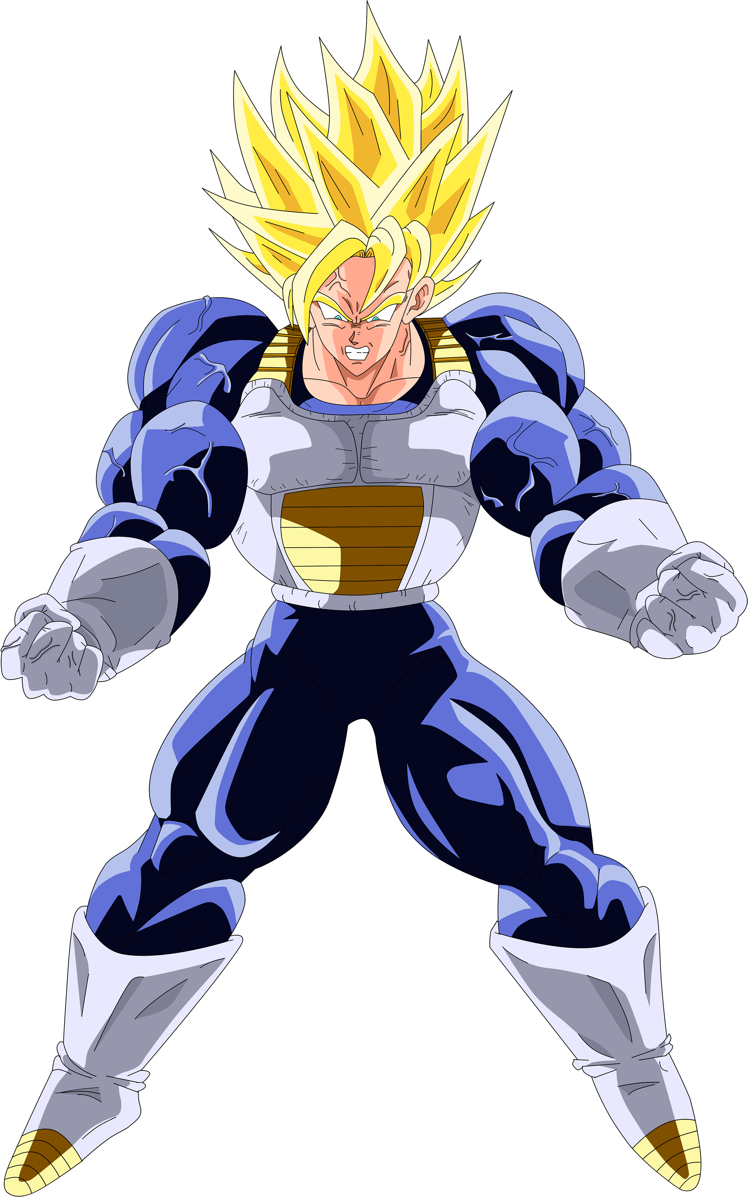 Trunks Super Saiyan Full , Png Download - Goku En La Habitacion Del Tiempo Clipart (2445x3914), Png Download