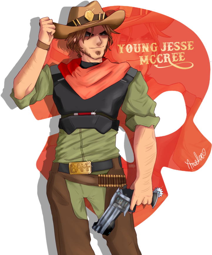 Young Jesse By - Mccree Overwatch Art Young Clipart (894x894), Png Download