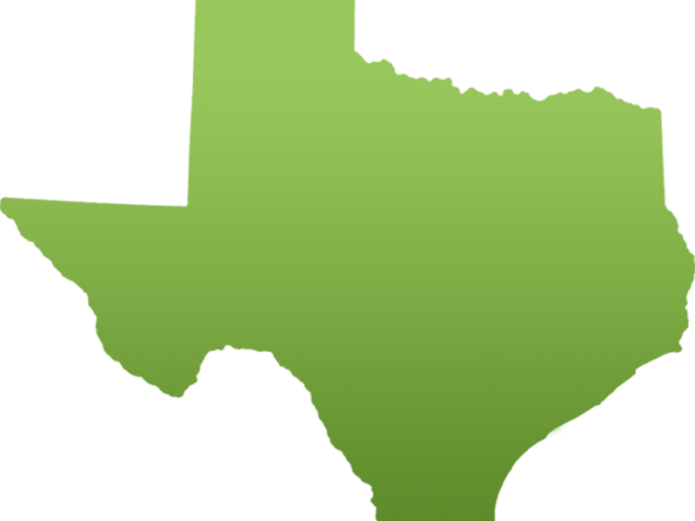 Texas Clipart Silhouette - Map Of Texas Png Transparent Png (640x480), Png Download
