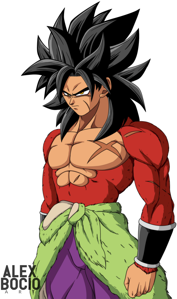 Dragon Ball Super - Broly Dbs Ssj 4 Clipart (808x989), Png Download