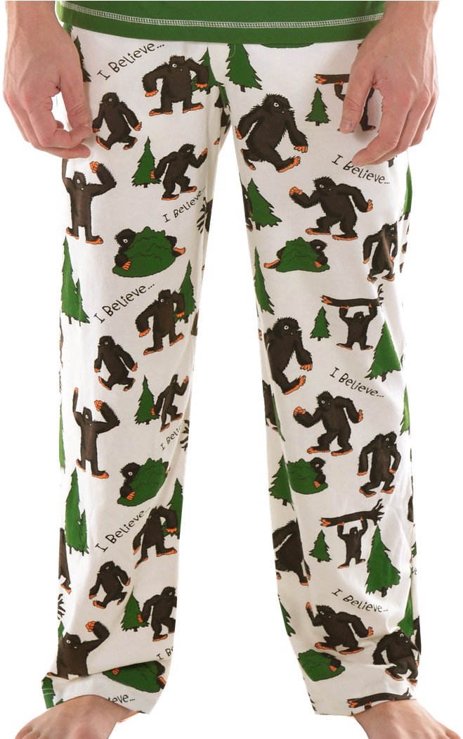 Men's Pj Pant - Men Bear Pyjamas Clipart (863x1050), Png Download