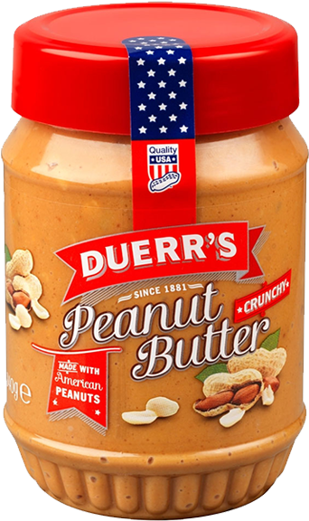 Duerrs Crunchy Peanut Butter - Duerrs Peanut Butter Clipart (600x600), Png Download