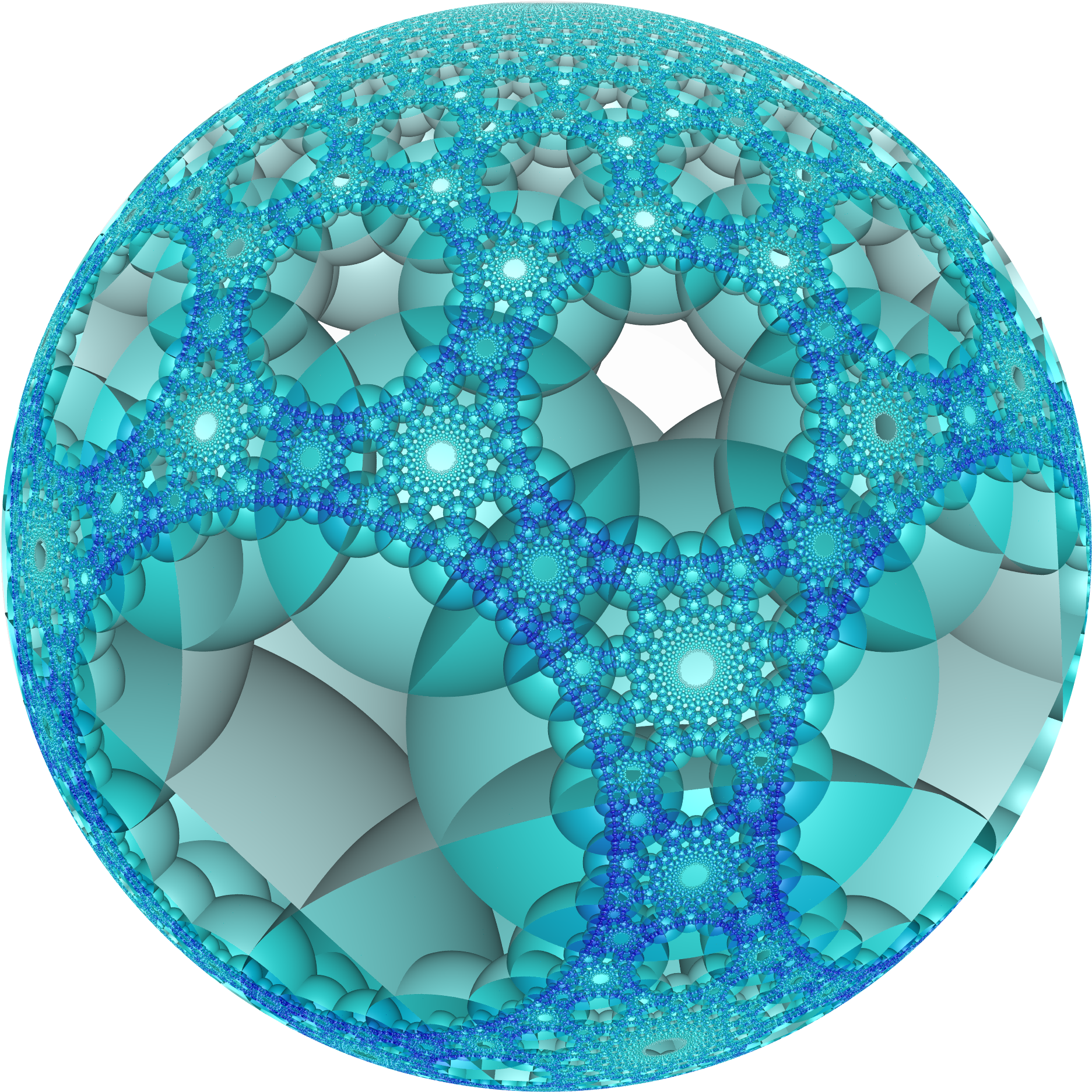 Hyperbolic Honeycomb 3 6 4 Poincare - Circle Clipart (2000x2000), Png Download