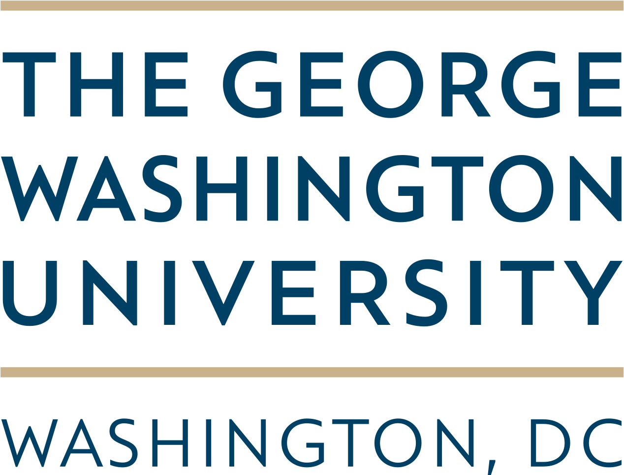 George Washington University Wordmark - George Washington Uni Logo Clipart (1280x978), Png Download