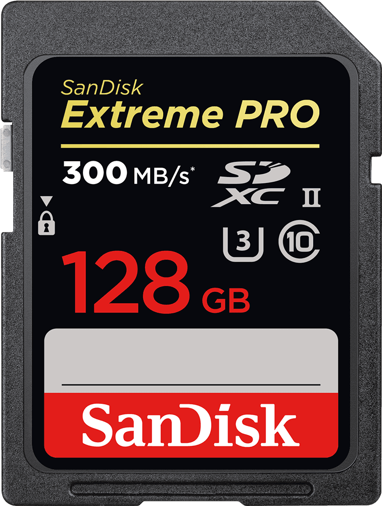 Sandisk Extreme Pro® Sd Uhs-ii Card - Sandisk 128gb Extreme Pro Uhs Ii Sdxc Memory Card Clipart (1000x1000), Png Download