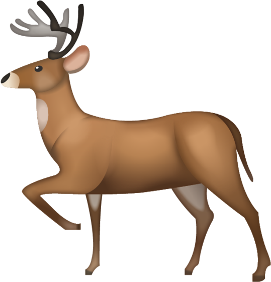 Deer Emoji Clipart (600x592), Png Download
