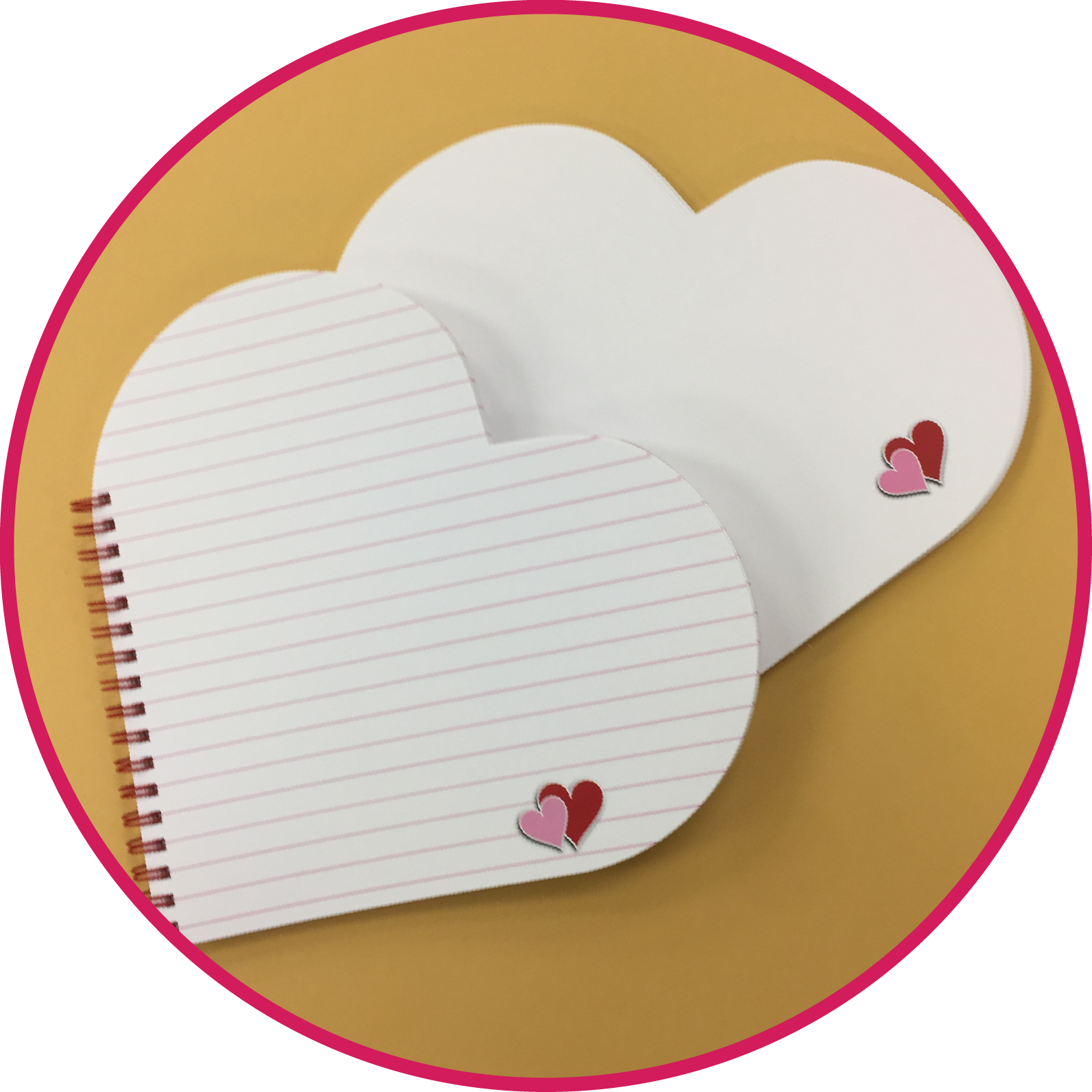Heart Shaped Lined And Sketch Paper - Heart Clipart (1592x1592), Png Download
