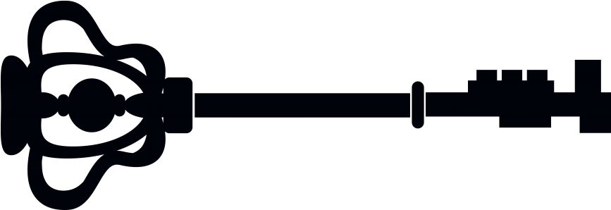 Antique Keys Silhouette Clipart (866x650), Png Download