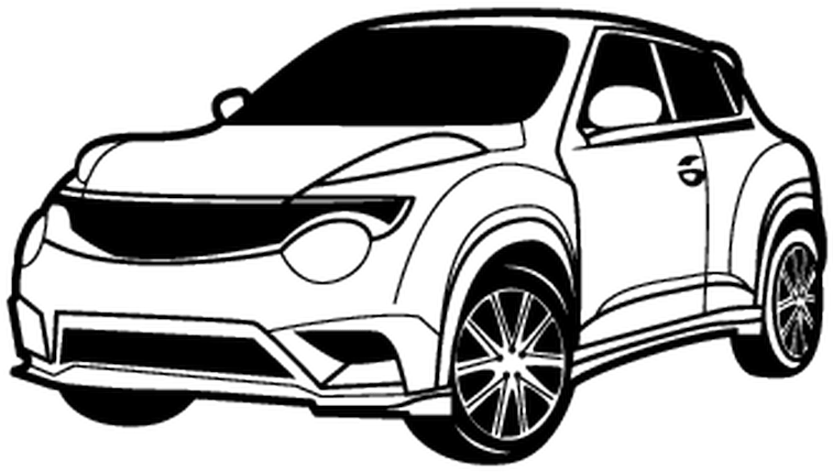 Nissan Juke Silhouette Clipart (800x800), Png Download
