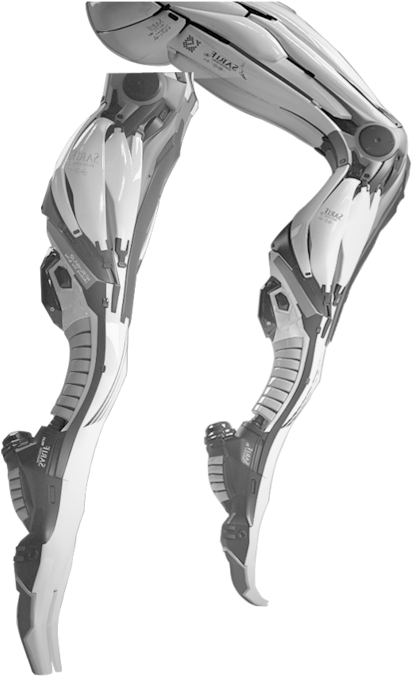 Robot Legs Png - Robot Legs Transparent Clipart (413x750), Png Download