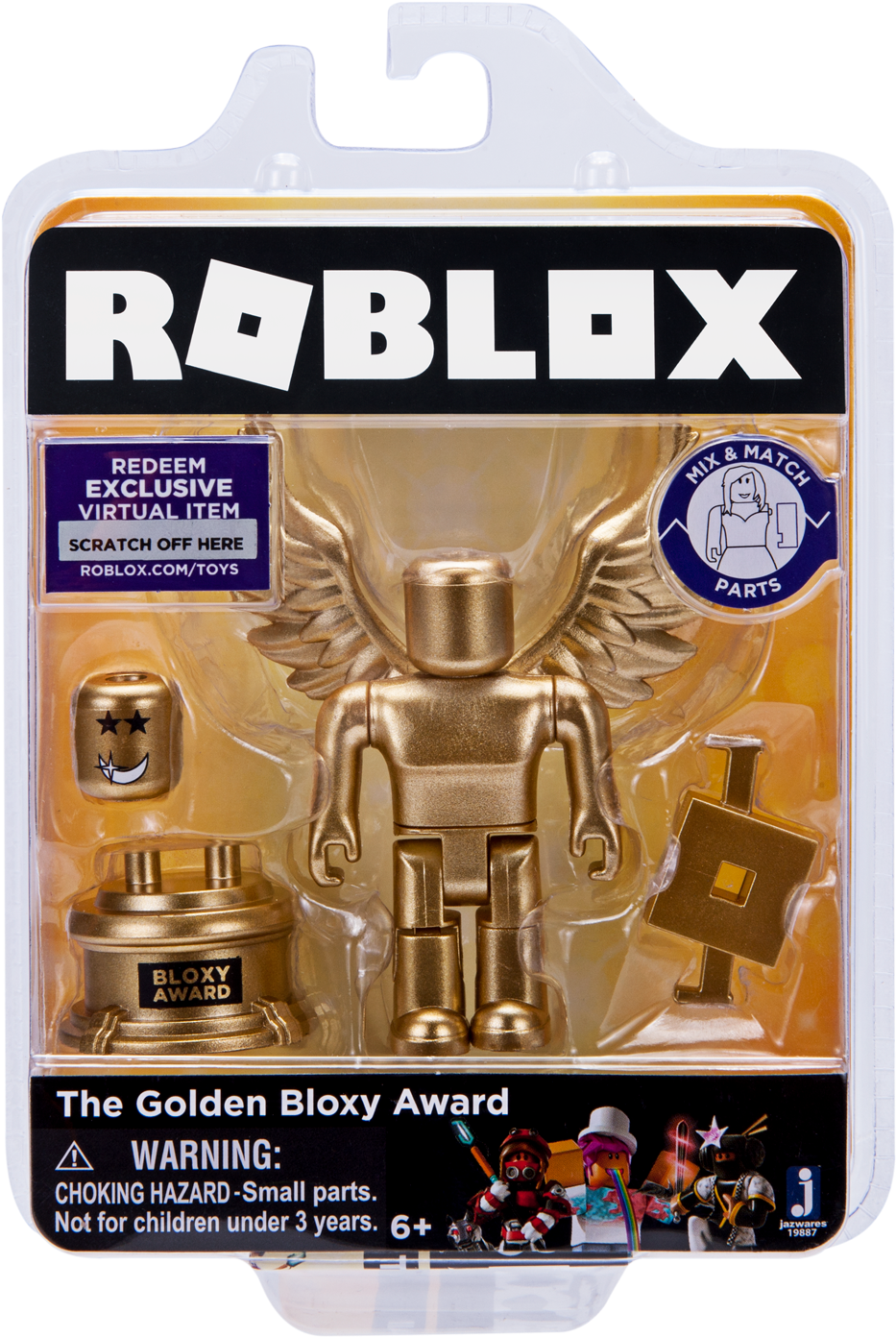 Roblox Toys The Golden Bloxy Award Clipart (1637x1638), Png Download