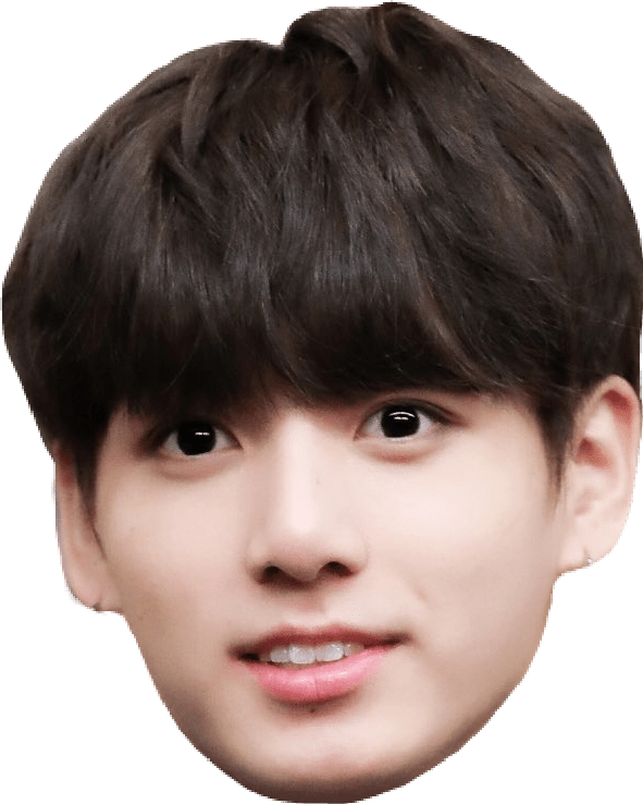 Bts Jungkook Kookie Btsdna Remixit - Jungkook Head Png Clipart (591x738), Png Download