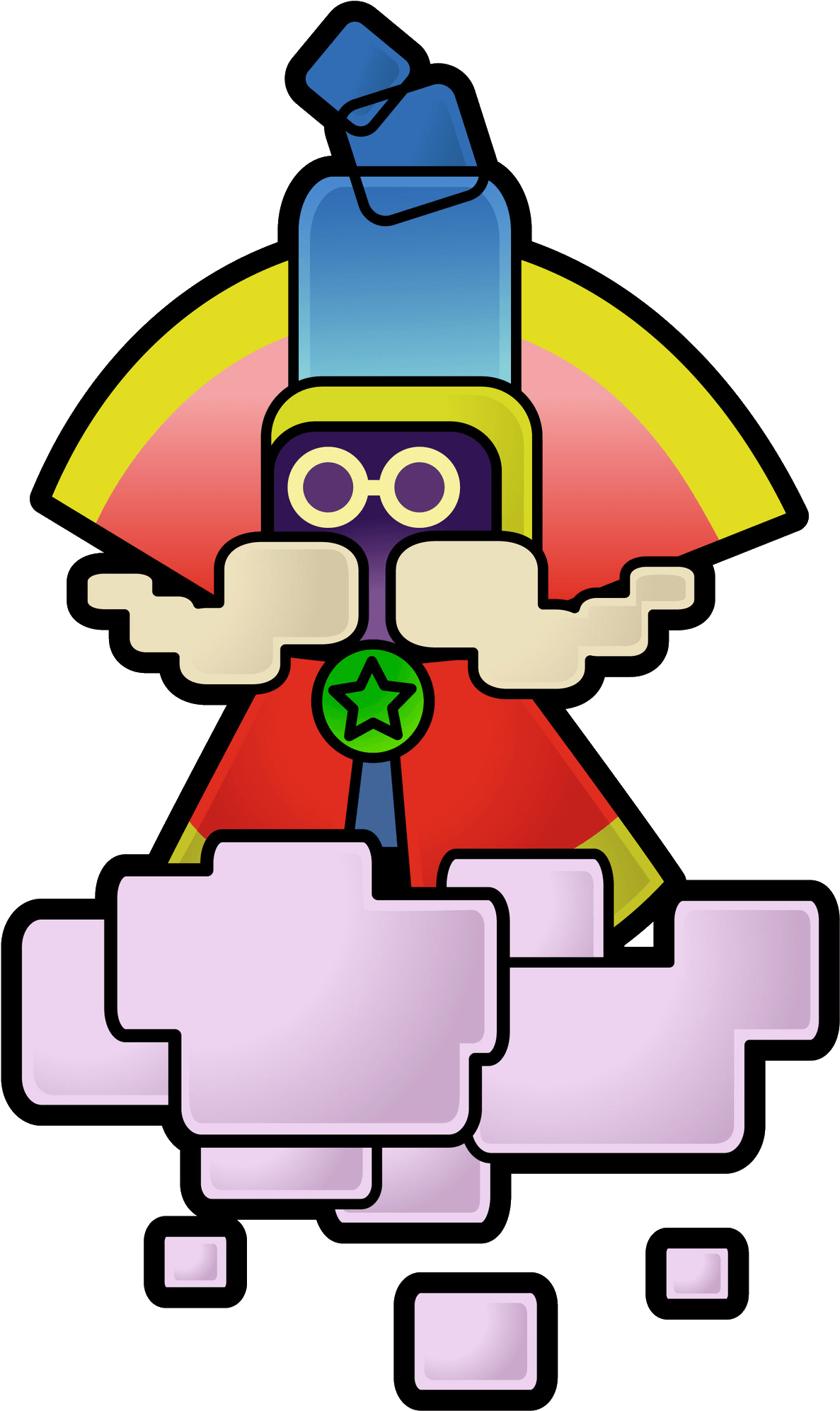 Cloud Guypaper Mario Cloud Guy - Super Paper Mario Characters Clipart (1187x1994), Png Download