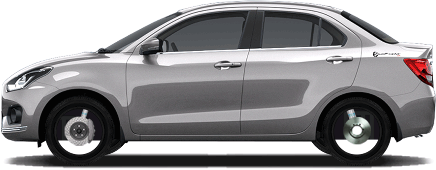 Alloy Wheels For Maruti Suzuki Swift Dzire Vdi - Maruti Suzuki Dzire Vxi Clipart (988x350), Png Download