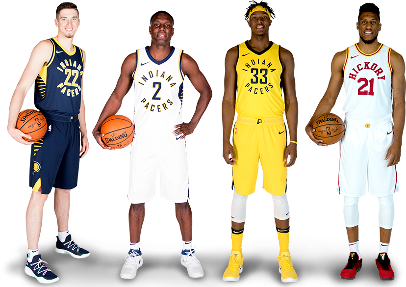 2017-18 Season Jerseys - Basketball Players In Uniform Clipart (828x585), Png Download