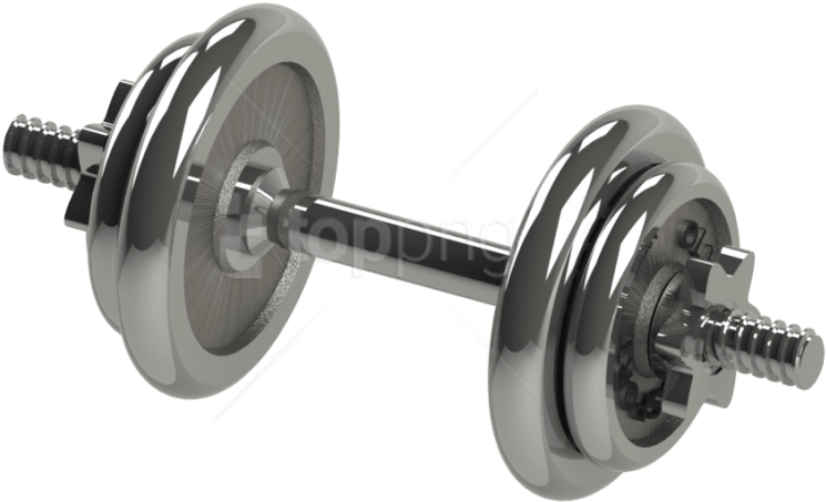 Free Png Dumbbell - Dumbbell Png Clipart (850x479), Png Download