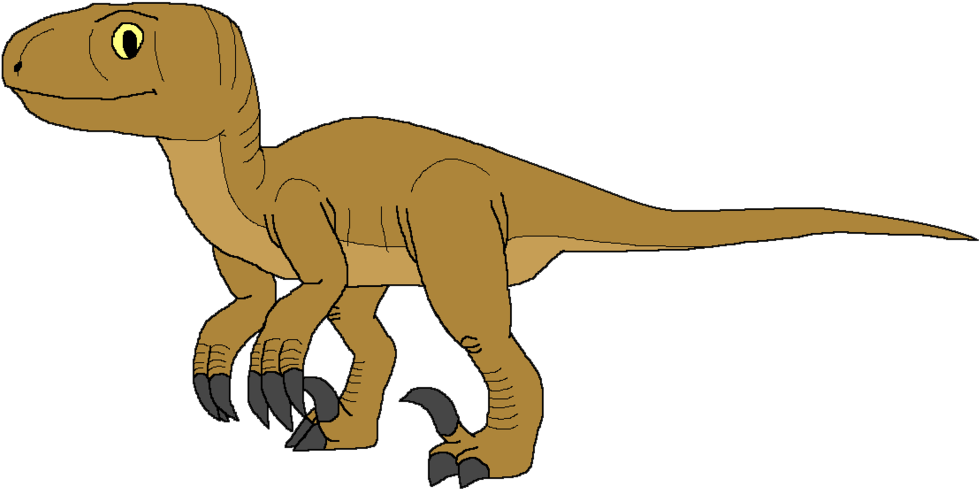 Velociraptor Cartoon Png Clipart (1024x531), Png Download