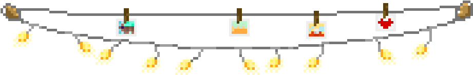 Fairy Lights - Orange Clipart (1025x455), Png Download