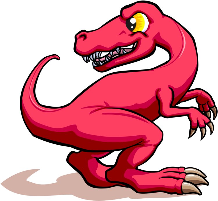 Coelophysis Tyrannosaurus Ankylosaurus Stegosaurus - Velociraptor Clipart - Png Download (775x750), Png Download