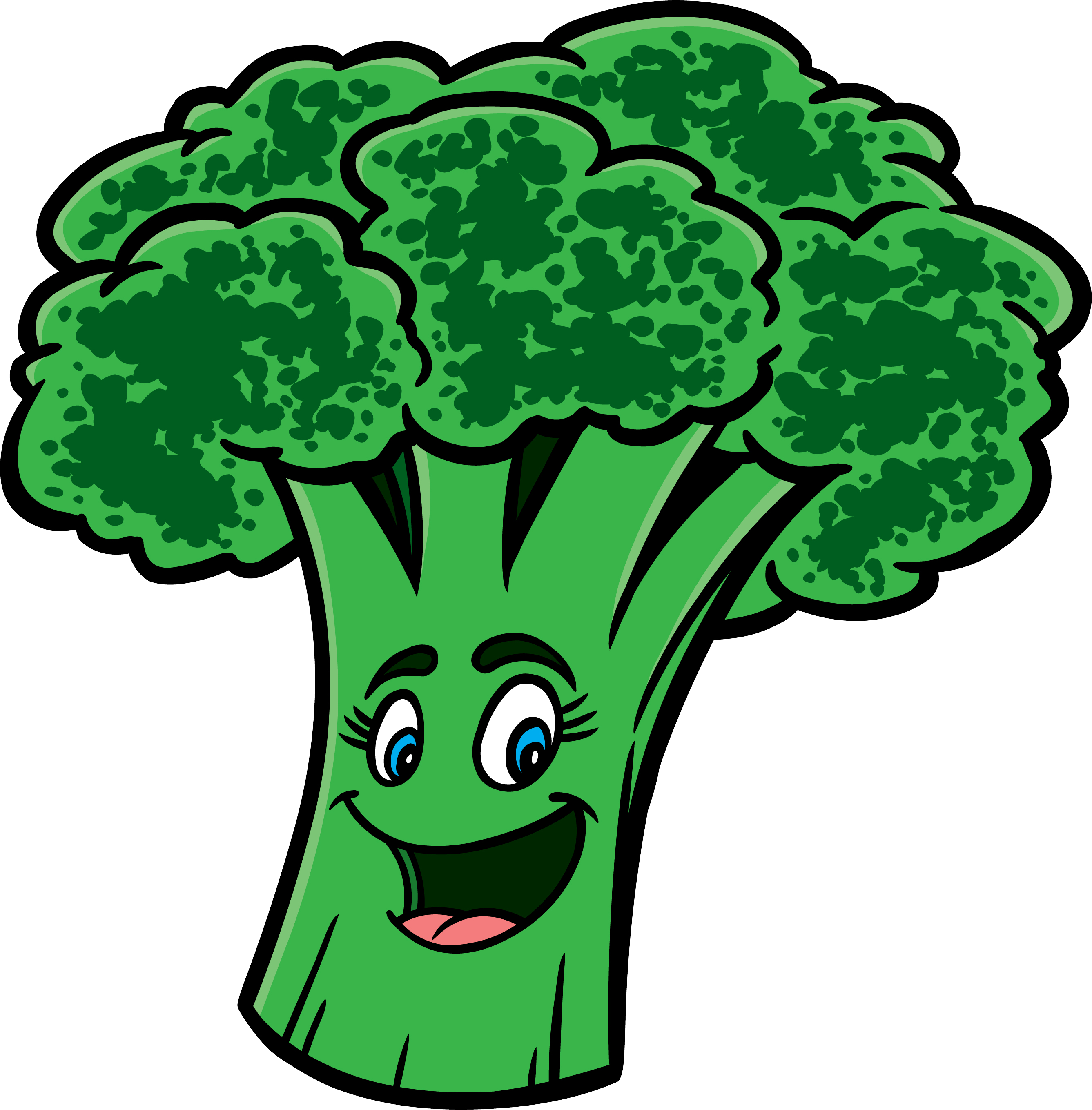 Broccoli Cartoon Clipart (2674x2718), Png Download