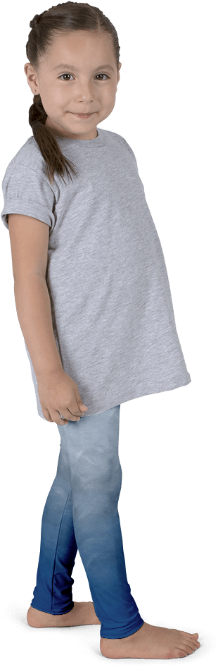 Cnexs Wear Blue Dream Kids Leggings - Paint Splatter Leggings Kids Clipart (1000x1000), Png Download