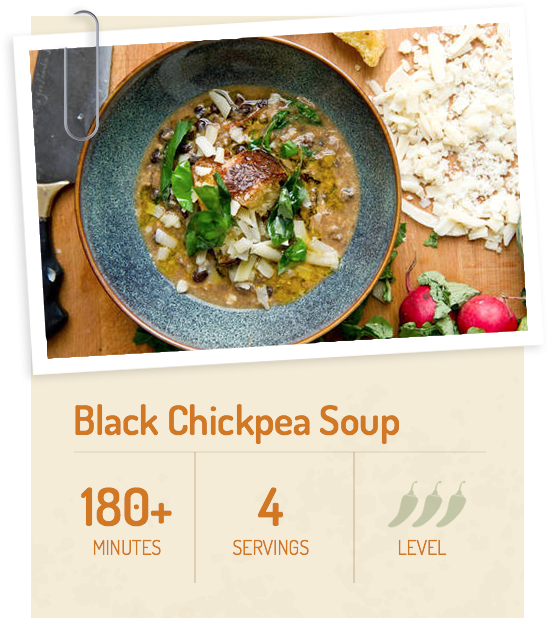 Black Chickpea Soup - Vegetable Clipart (560x684), Png Download
