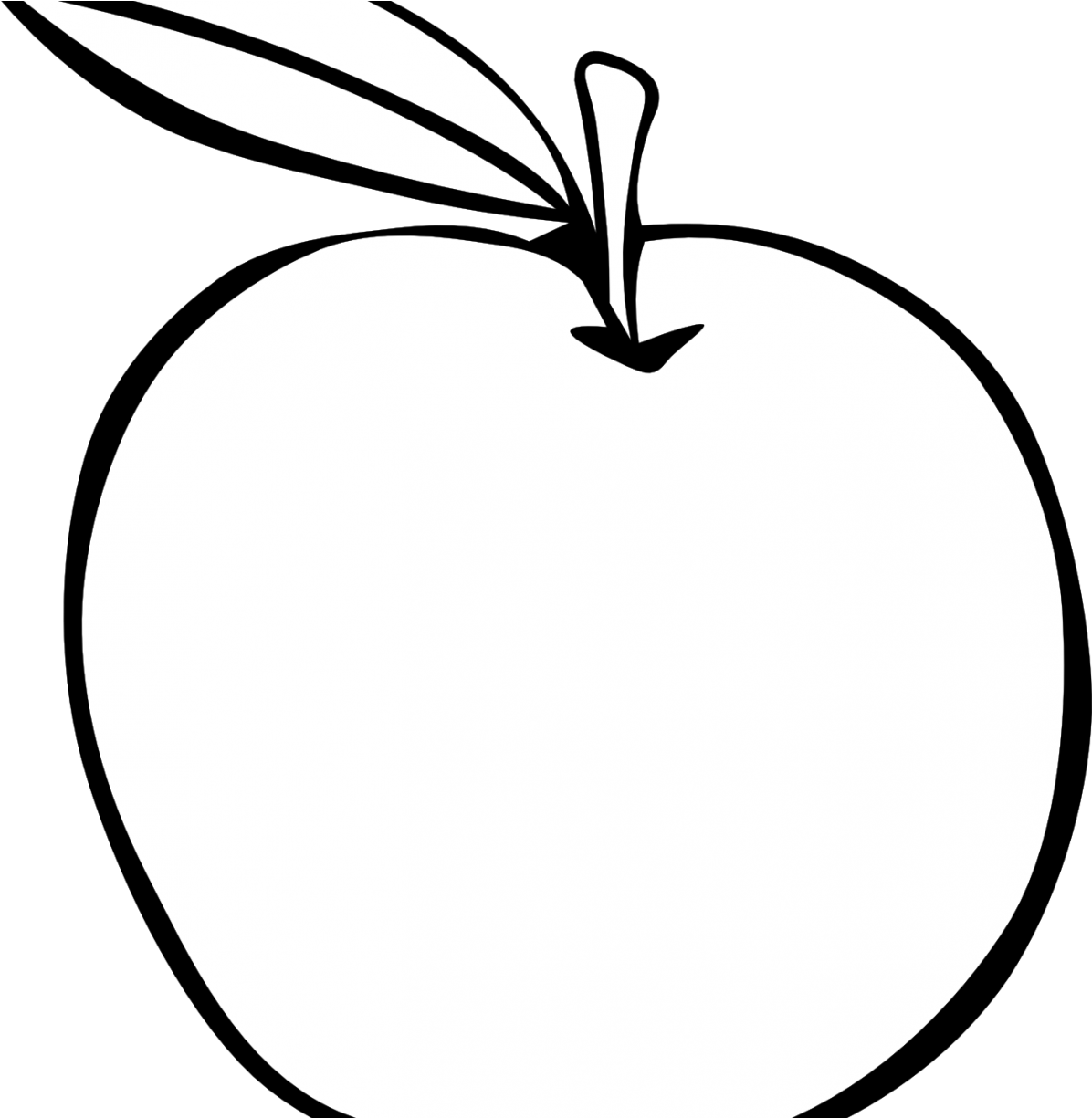 Black Andte Fruit Clipart Panda Free Images Dry Fruits - Apple Clip Art - Png Download (1224x1224), Png Download