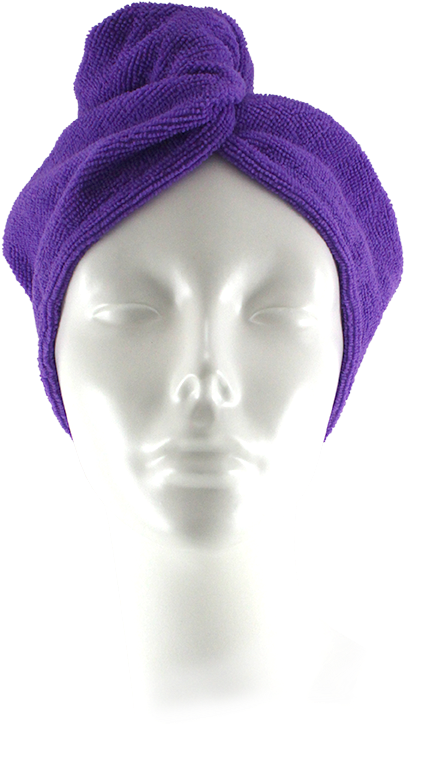 Spa Body Micro Fiber Fast Dry Hair Turban - Scarf Clipart (611x817), Png Download