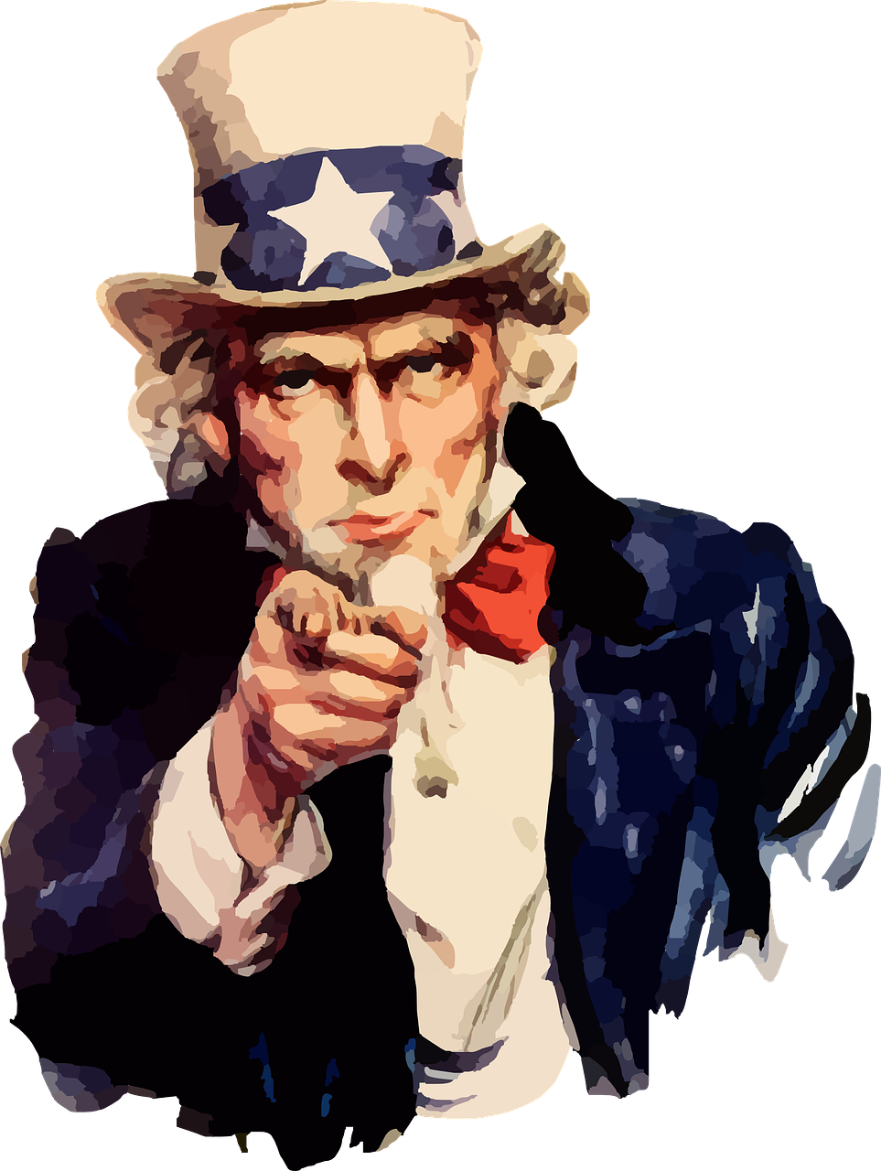 America Uncle Sam Impersonation Png Image - Uncle Sam Png Clipart (963x1280), Png Download