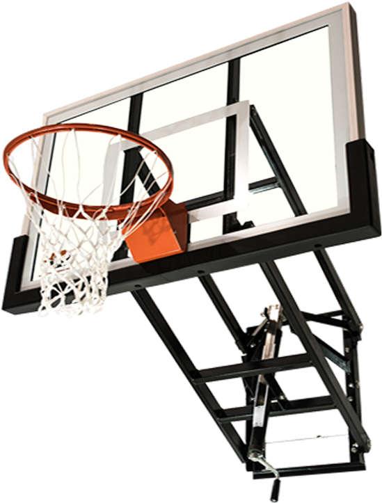 Wall Mount Wm60 - Wall Mount Basketball Adjustable Clipart (549x723), Png Download