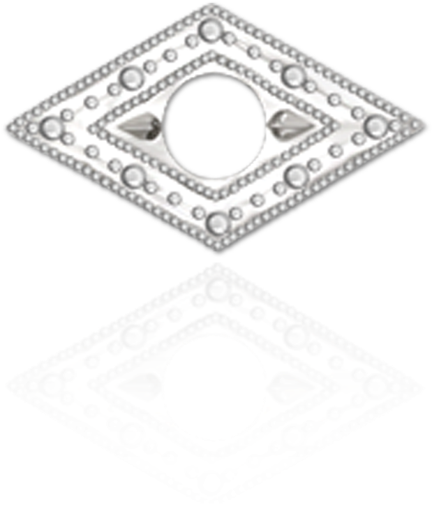 14k Diamond Shape Trim , Png Download - Circle Clipart (619x732), Png Download