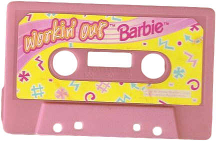 #tumblr #cute #pink #barbie #png #videogames - Cassette Tape Printable Clipart (500x320), Png Download