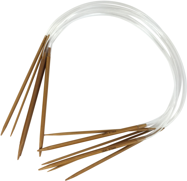 Stitchberry 16" Circular Carbonized Bamboo Knitting - Bangle Clipart (658x636), Png Download