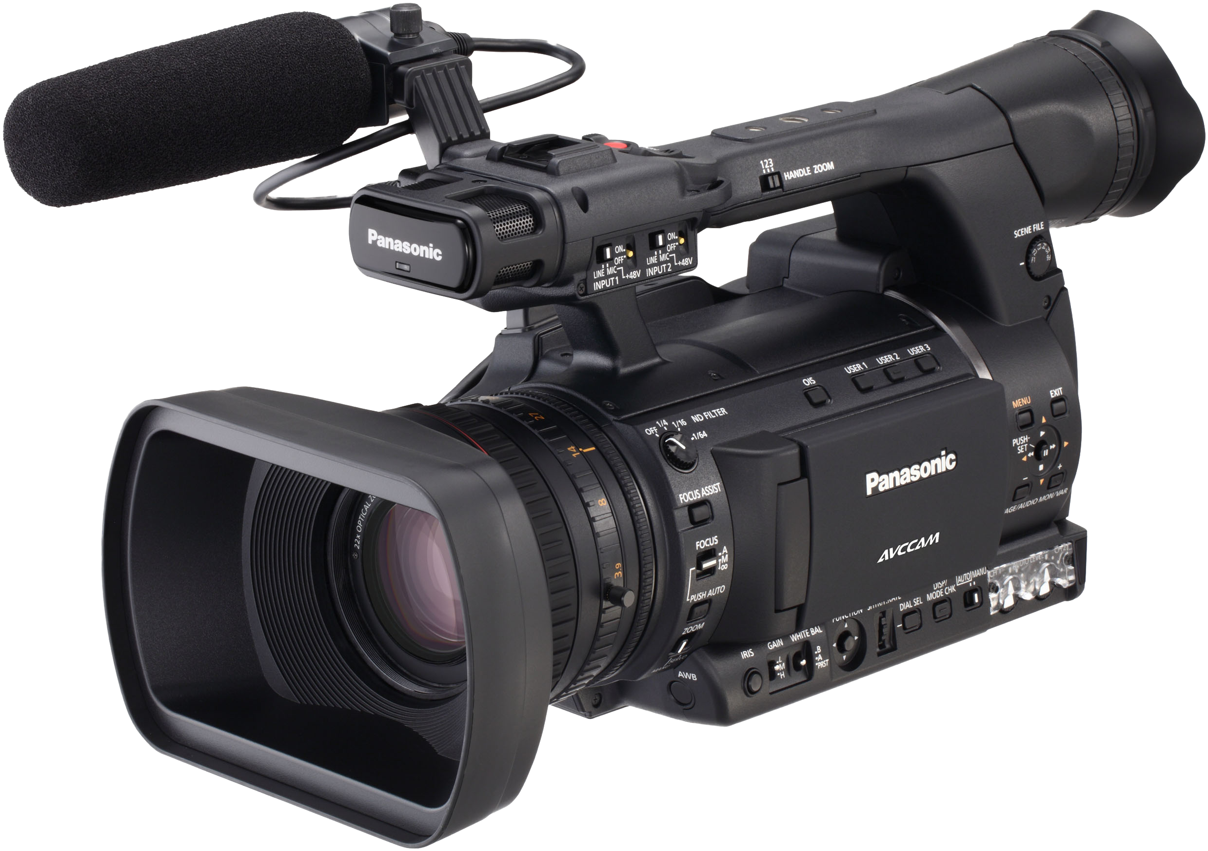 Download Png - 2 - 46 Mb - Camera Panasonic Ag Ac160 Clipart (2590x1824), Png Download