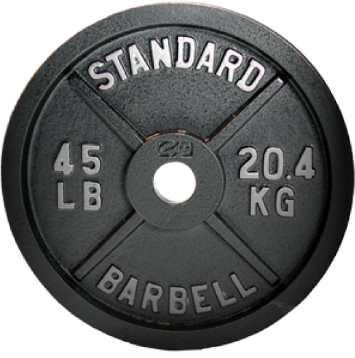 Dumbbell Plate Png - 45lb Plate Clipart (700x612), Png Download