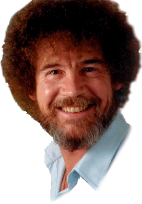 #bobross #painter #paint #artist #art #portrait #selfie - Bob Ross Clipart (291x416), Png Download