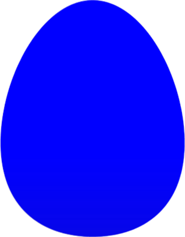Yellow Egg - Blue - Circle Png Image Blue Clipart (600x769), Png Download