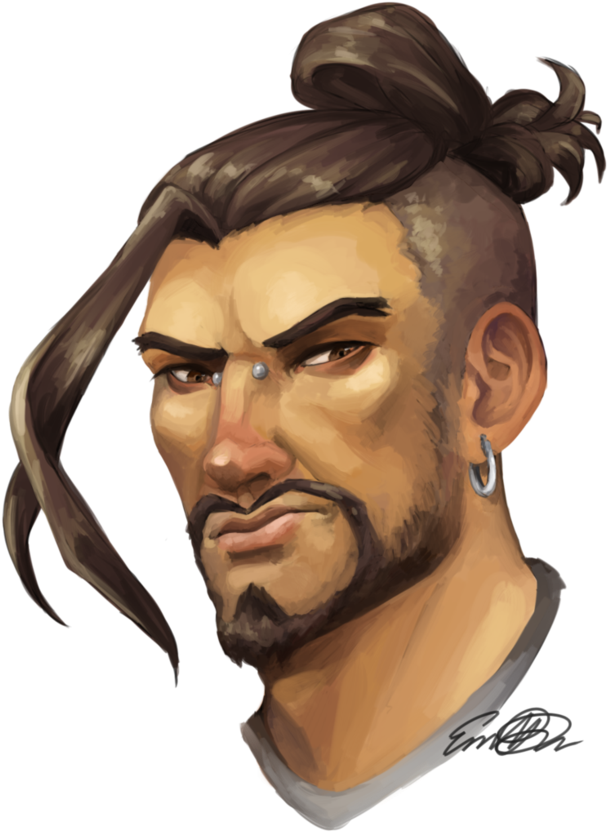 Head Png Clip - Hanzo Face Png Transparent Png (836x956), Png Download