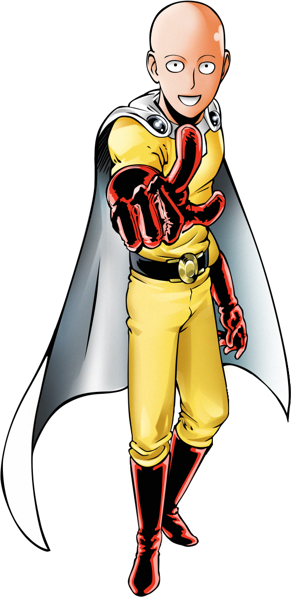 One Punch Man Transparent Clipart (592x1214), Png Download