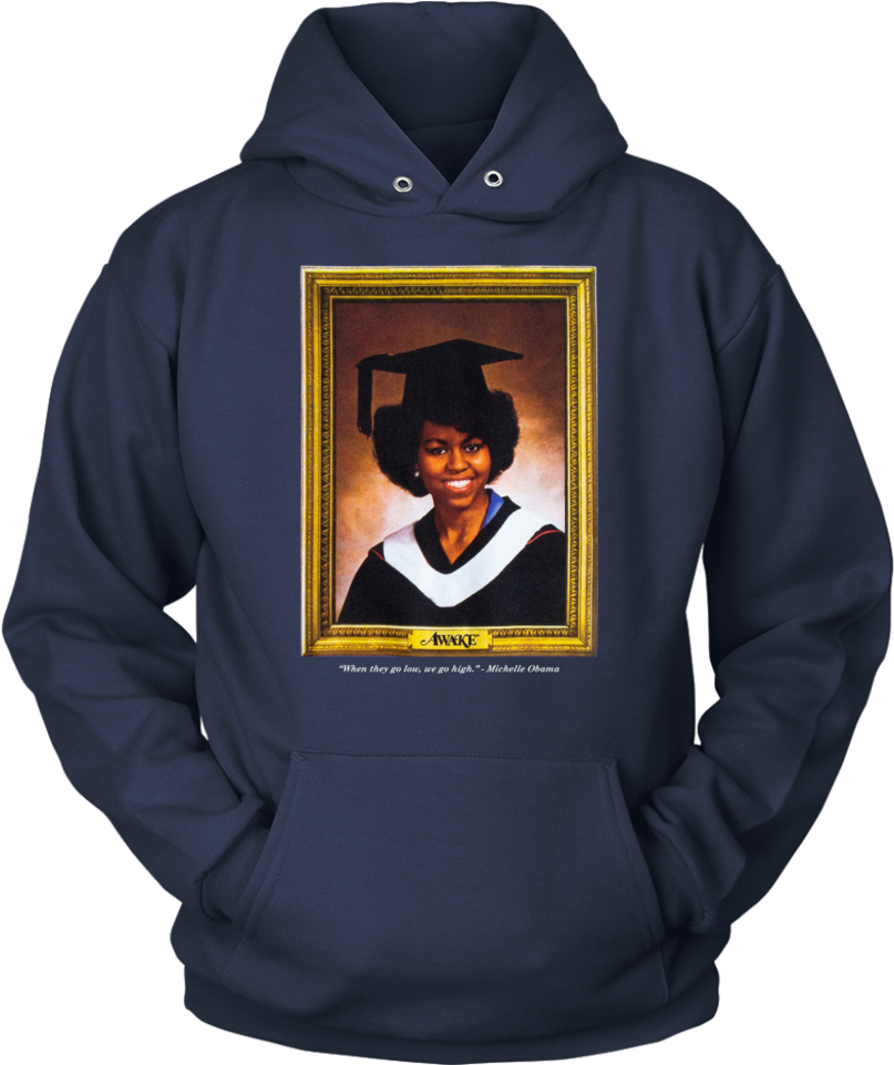 Michelle Obama Princeton Graduation T Shirt - Maverick Bird Black And White Clipart (807x961), Png Download