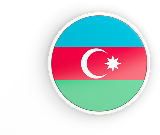 Azerbaijan Flag Circle Png Clipart (640x480), Png Download