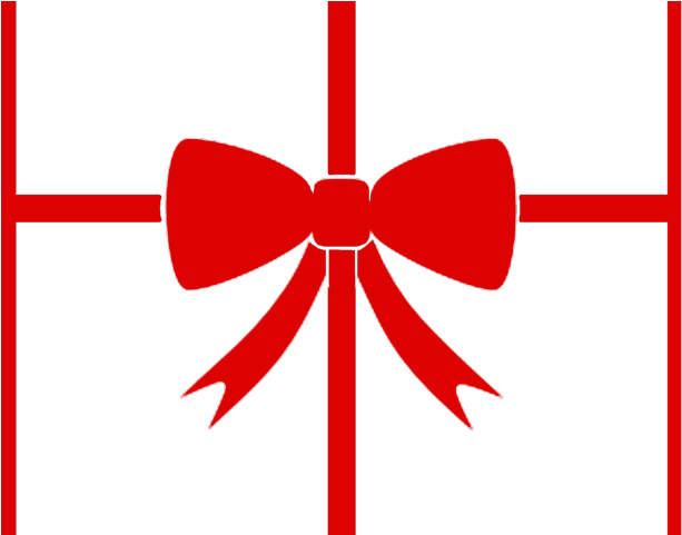 Christmas Ribbon Cliparts - Gift Bow Clipart Png Transparent Png (640x480), Png Download