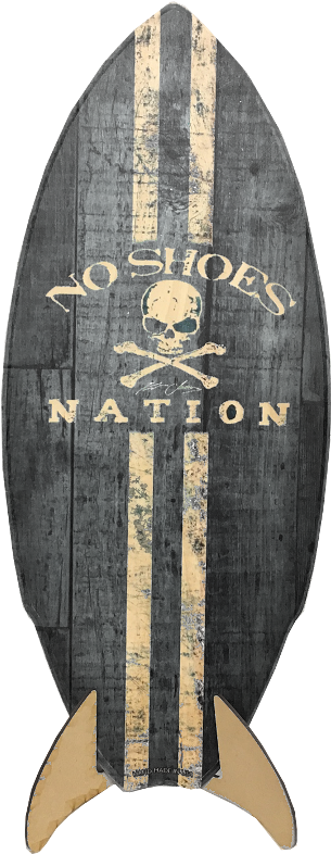 Kenny Chesney Black No Shoes Nation Wooden Surfboard - Longboard Clipart (800x800), Png Download