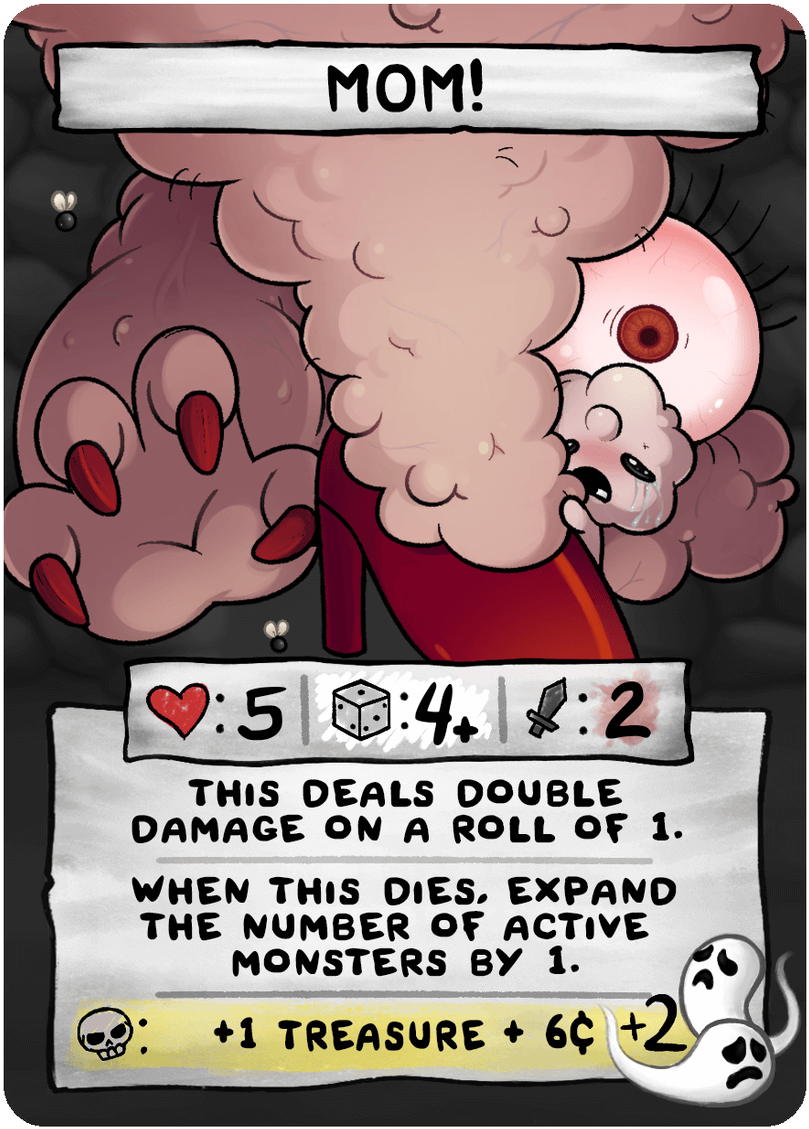 Binding Of Isaac Four Souls The Lamb Clipart (880x1200), Png Download